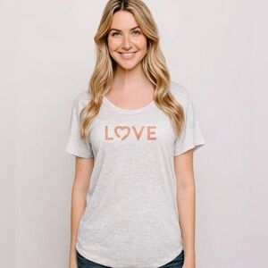 Lucky Owl Scoop Neck Love Tee- NWT- Size Medium